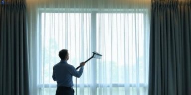 Commercial drapes cleaning service redcliffe hotels offices